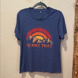 Blue Graphic Hiking Tee